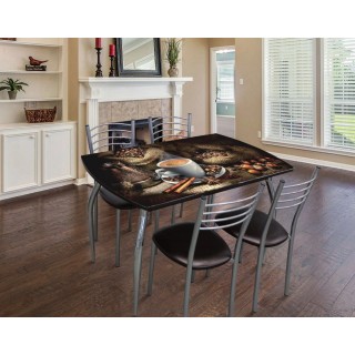 Обеденная группа Стол 5.1 + 4 стула Тюльпан МИС